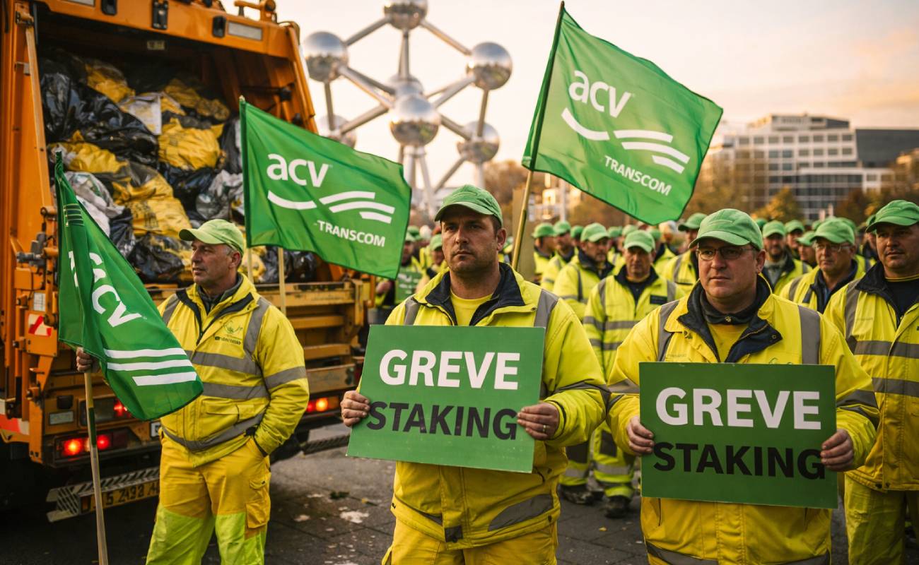 Brüksel’de çöp grevi başladı