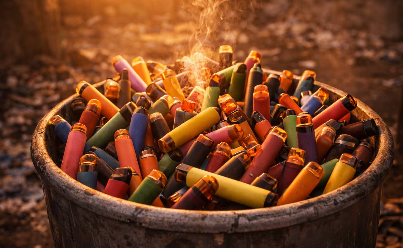 İngiltere’de her hafta 6 milyon vape çöpe gidiyor