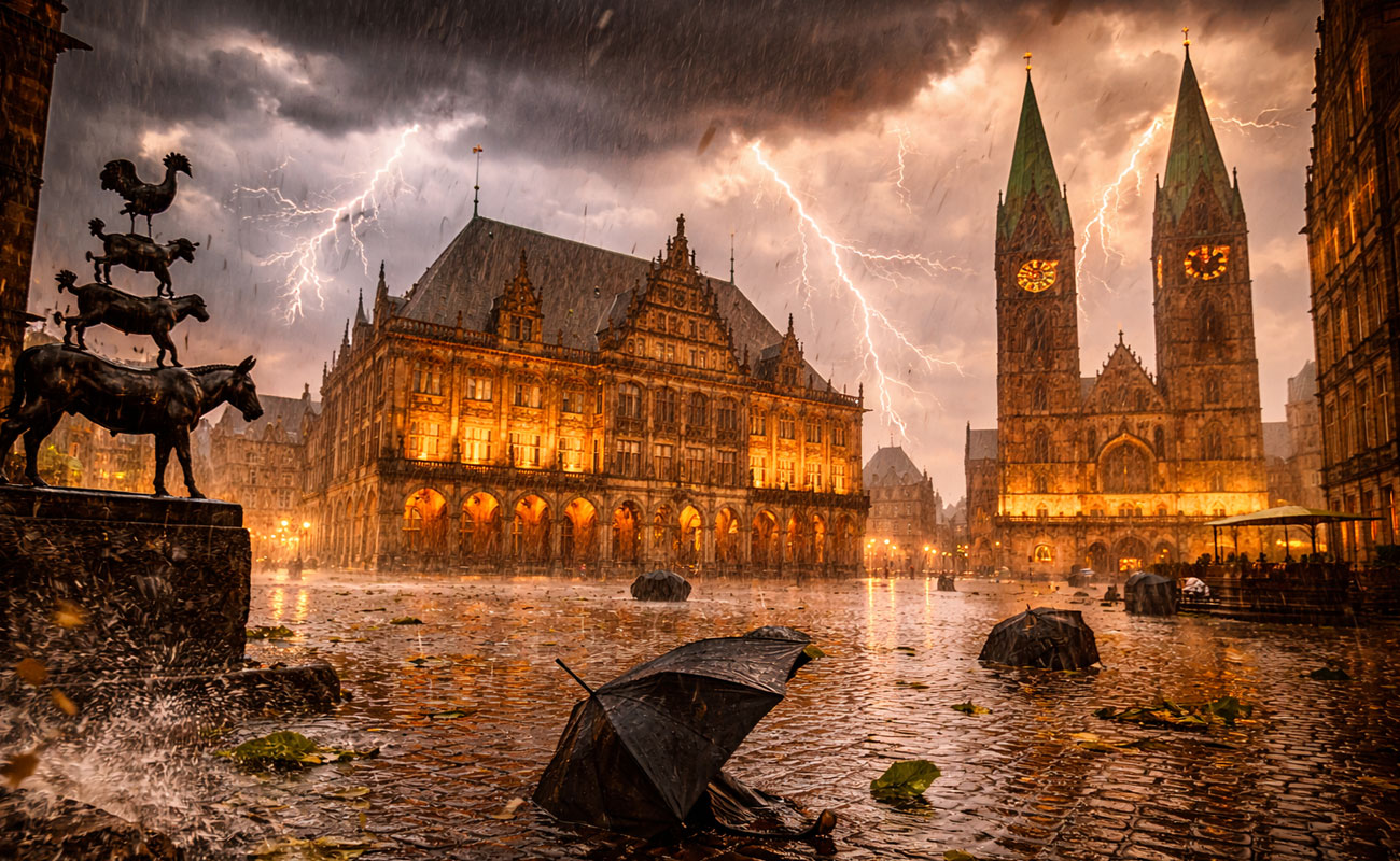 Almanya’ya yağmur ve fırtına geliyor