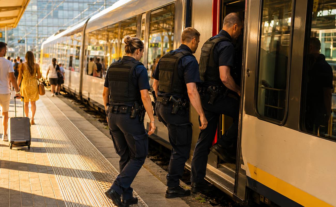 Belçika sahil trenlerine polis binecek